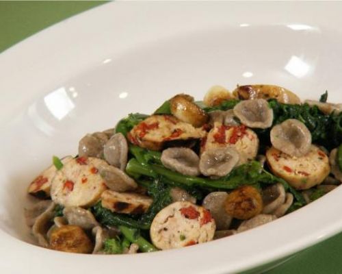 Whole Wheat Orecchiette - Rabe - Chicken Sausage